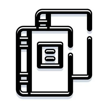 Books knowledge sharing library education icon Stock Illustration
