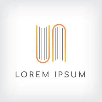 Books layer logo design template Stock Illustration