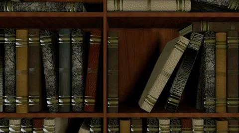 Books in library. Open book Video stock 33847494