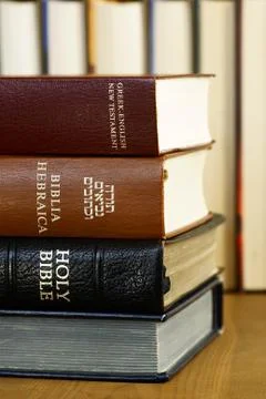 Books in library Stock Photos