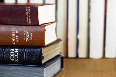 Books in library Stock Photos