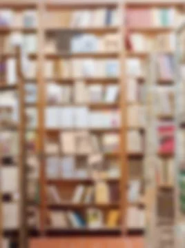 Books in the library Stock Photos