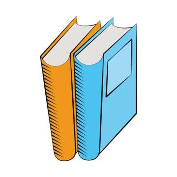 Books library read learn Ilustración de archivo