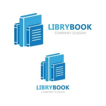 Books logo design template Illustrazione stock