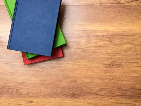 Books lying on the table Stock Photos