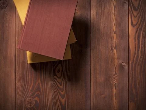 Books lying on the table Stock Photos