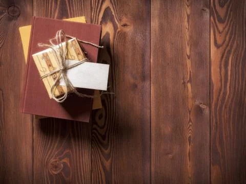 Books lying on the table 写真素材