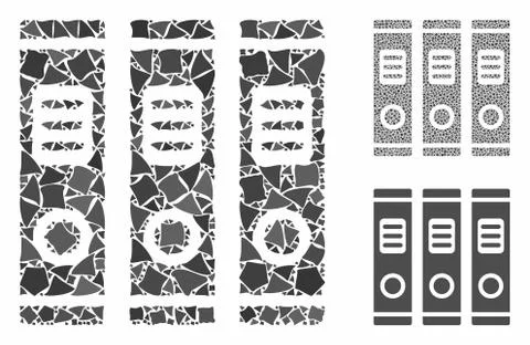 Books Mosaic Icon of Humpy Elements イラスト素材