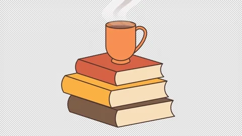 Books mug Vídeo Stock 317736498