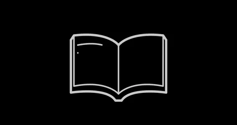 Books page line icon Stock Footage 300320774
