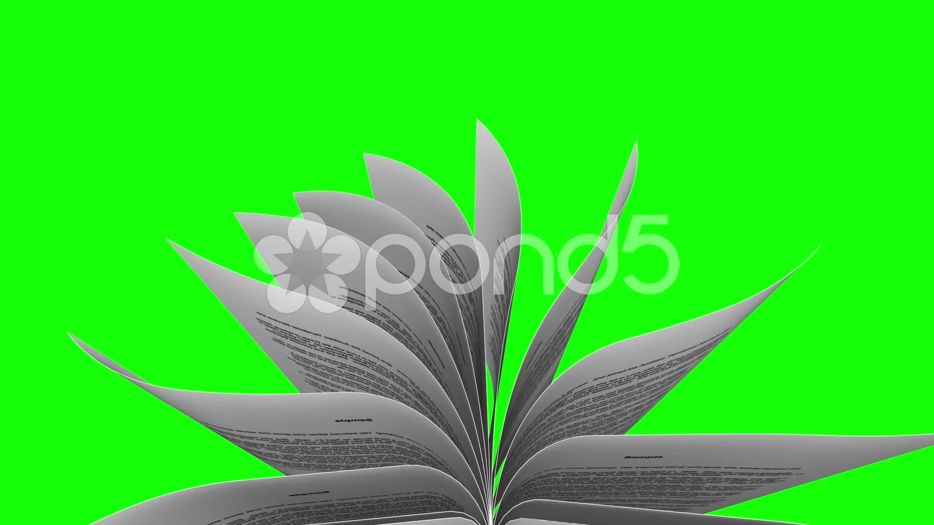 Animated Book Opening Green Screen Video  Book Open and Close Green Screen  & Blue Background 