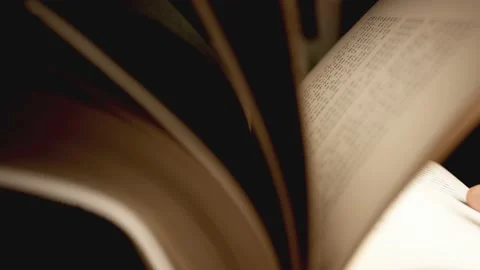 Book's Pages Turning.learning Education, Study And Wisdom. Reading Books Stock Footage 234473824
