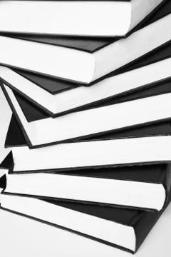 Books pattern isolated on white Stock Photos