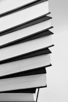 Books pattern isolated on white Stock Photos