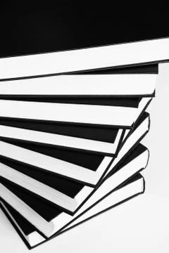 Books pattern isolated on white Stock Photos