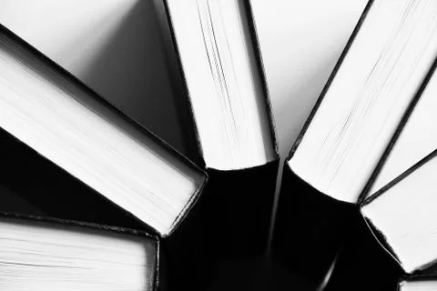 Books pattern isolated on white Stock Photos