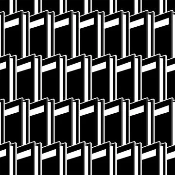 Books pattern seamless. Book background. Library texture Stock Illustration
