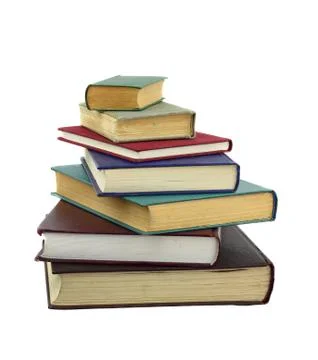 Books in pile Stock Photos