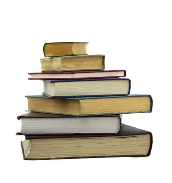 Books in pile Stock Photos