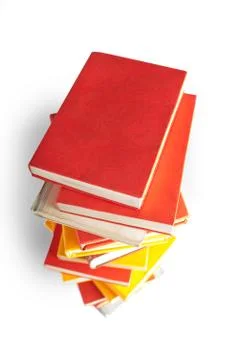 Books piled up Stock Photos