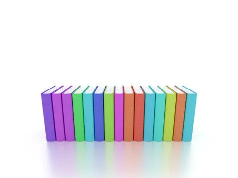 Books row Illustrazione stock