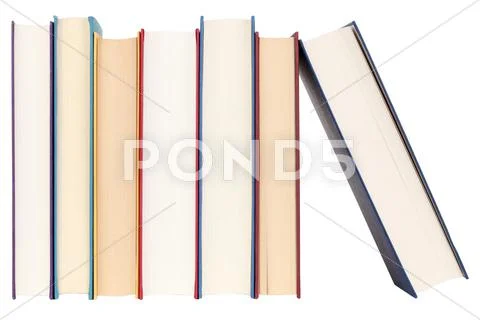 Books in a row Stock Photos