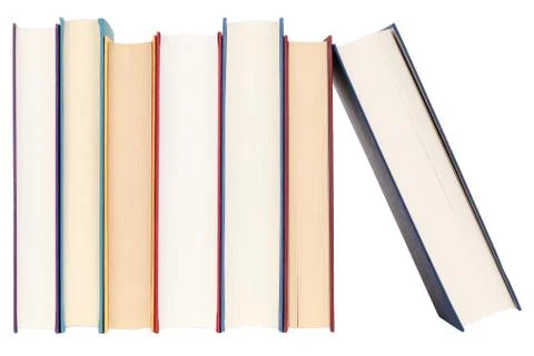 Books in a row Stock Photos