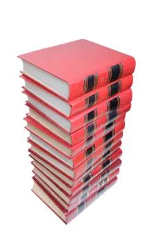 Books in a row Foto stock