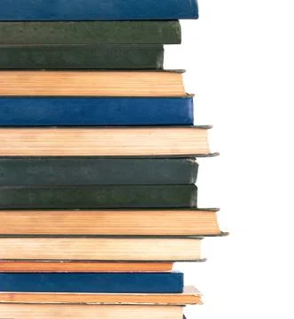 Books in a row Stock Photos