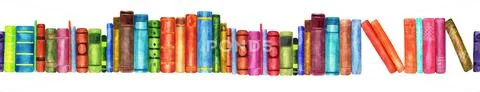Books, seamless pattern Ilustraciones de archivo