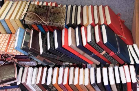 Books on shelf Stock Photos