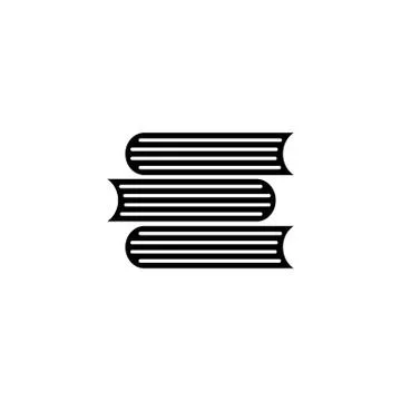 Books solid icon, education and school element イラスト素材