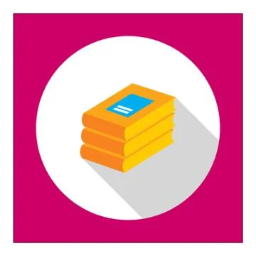 Books stack icon Illustrazione stock