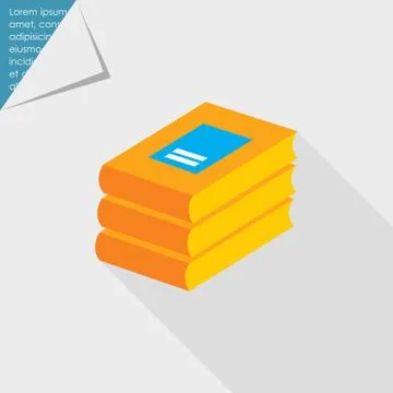 Books stack icon 스톡 일러스트