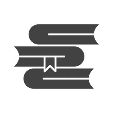 Books Stack Icon Image. Stock Illustration