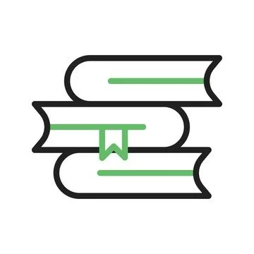 Books Stack Icon Image. Stock Illustration