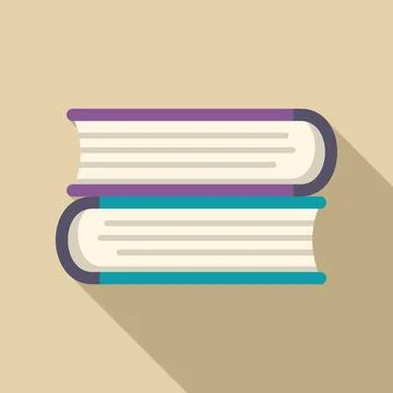 Books stack illustrating education, knowledge, learning concept Stock Illustration