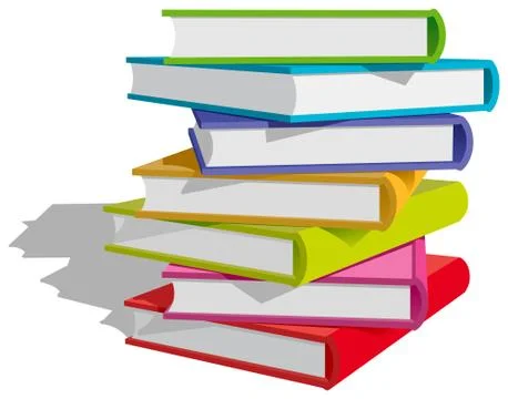 Books stack Stock Illustration