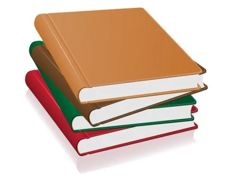 Books stack illustration 스톡 일러스트