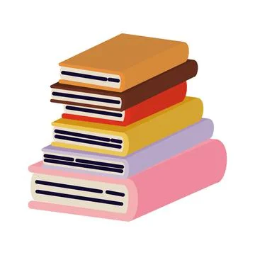 Books stack illustration Illustrazione stock