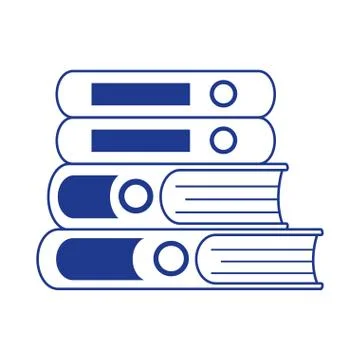 Books stack learn literature isolated icon design Illustrazione stock