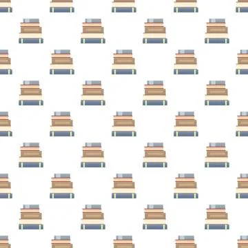 Books stack pattern for education and learning Stockillustratie
