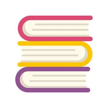 Books stack representing education and learning concept Stock Illustration