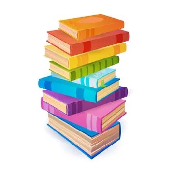 Books Stack School Education Concept 스톡 일러스트