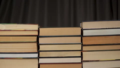 Books Stacks Build Stop Motion Stock Footage 325957936