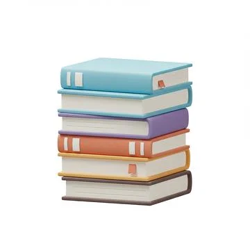 Books-Study-Stack-1 Stock Illustration