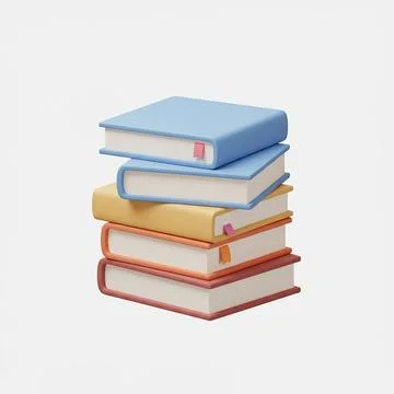 Books-Study-Stack-2 Stock Illustration