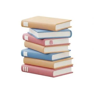 Books-Study-Stack-3 Stock Illustration