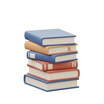Books-Study-Stack-6 Stock Illustration