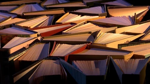 Books on the table. Background. Stockbeeldmateriaal 98495496